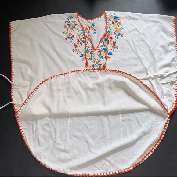 b l o o m :: Vintage 70s Floral Boho Embroidered Tunic - Picture 7 of 14